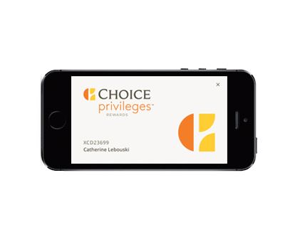 Turn your phone sideways to see your membership card