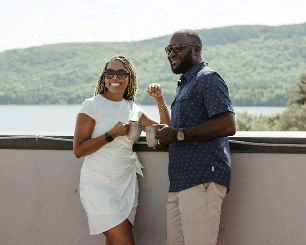 Guests enjoying a stay at a Courtyard by Marriott property.
