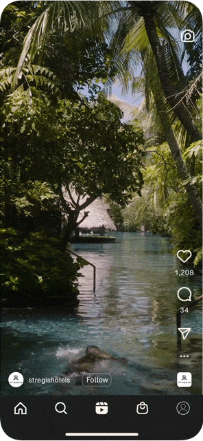 A guest swimming in the pool at the Saint Regis Bali Resort.