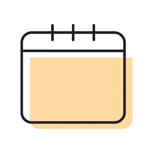 A coral-colored star icon with a black outline is centrally placed within a black circle on a, representing points value.