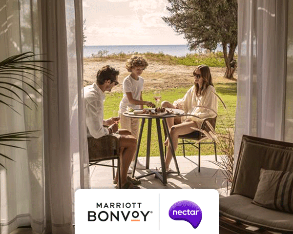 Links to Marriott Bonvoy and Nectar partnership landing page.