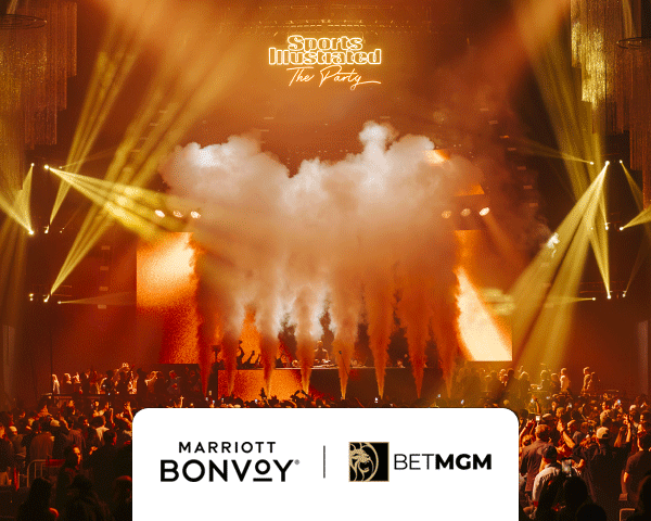 Marriott Bonvoy and BetMGM partnership sweepstakes, links to sweepstakes landing page.