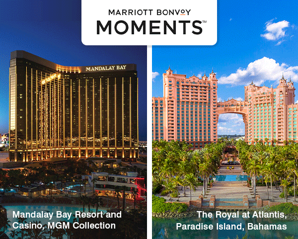Links to Marriott Bonvoy Moments landing page.