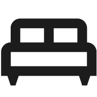 Bed icon, drives to enrollment page.