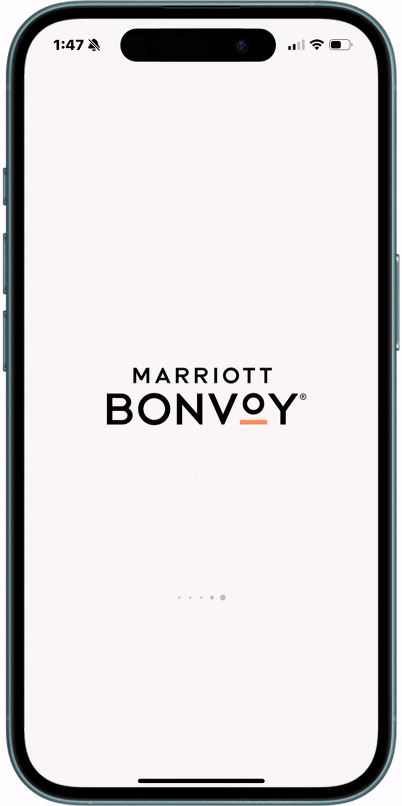 Animation of the Marriott Bonvoy App home page.