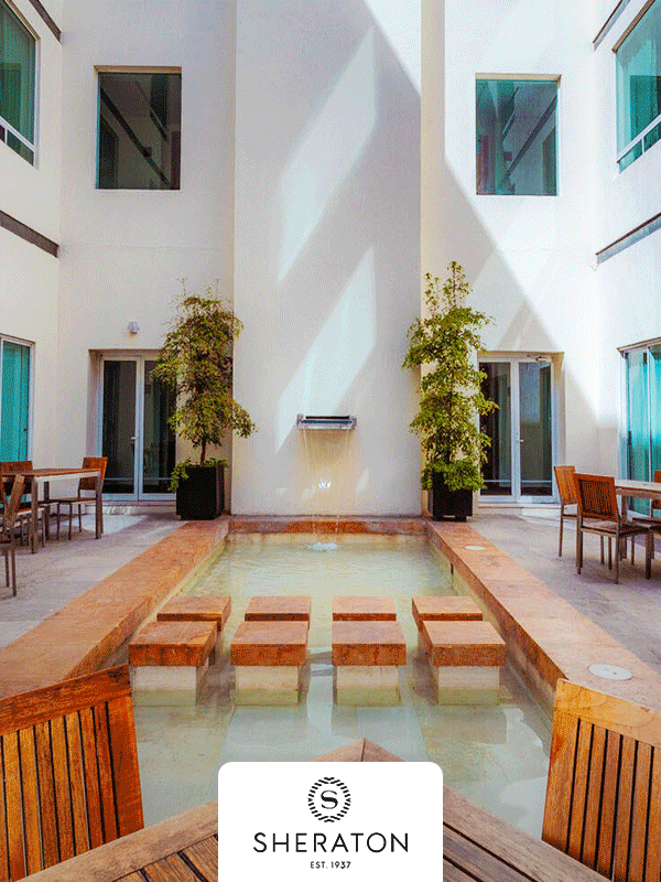 Animation showing property and lifestyle images of Sheraton León.
