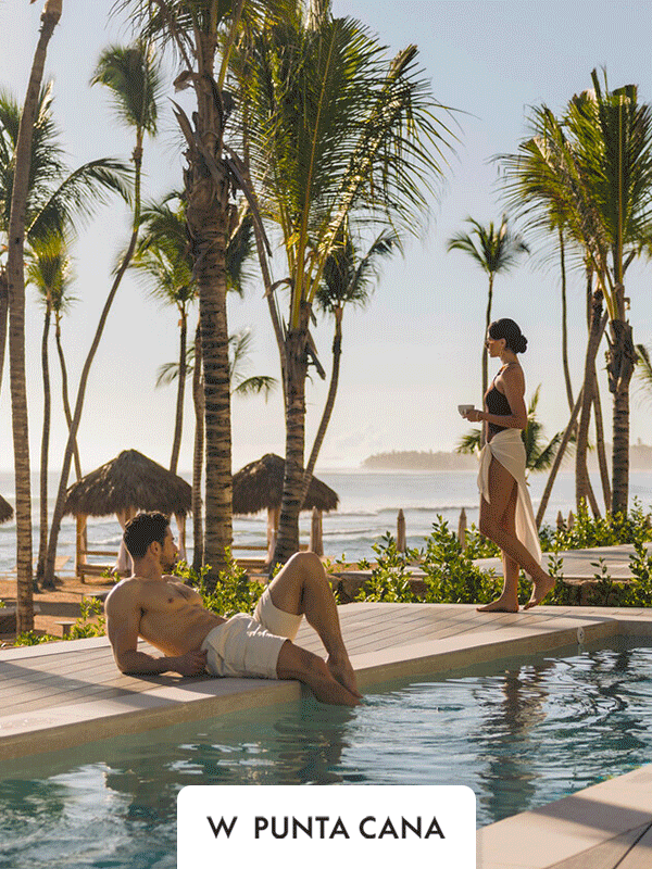 Animation showing property and lifestyle imagery of W Punta Cana.