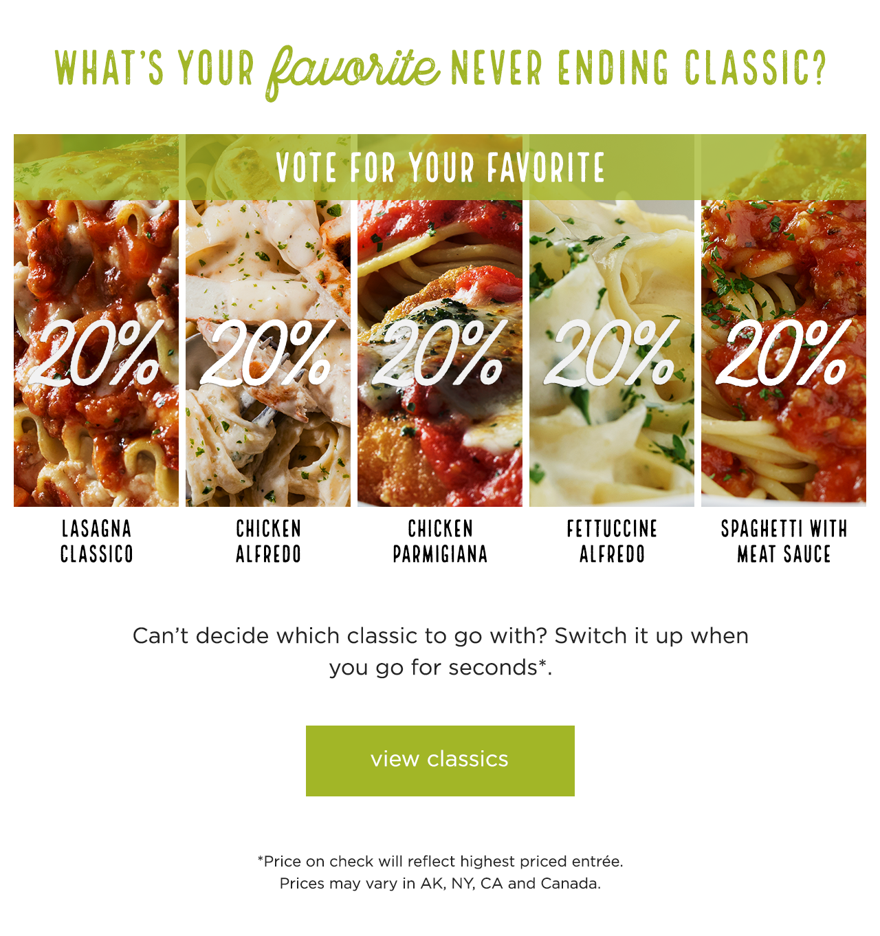 What's your favorite never ending classic? Vote for your favorite.