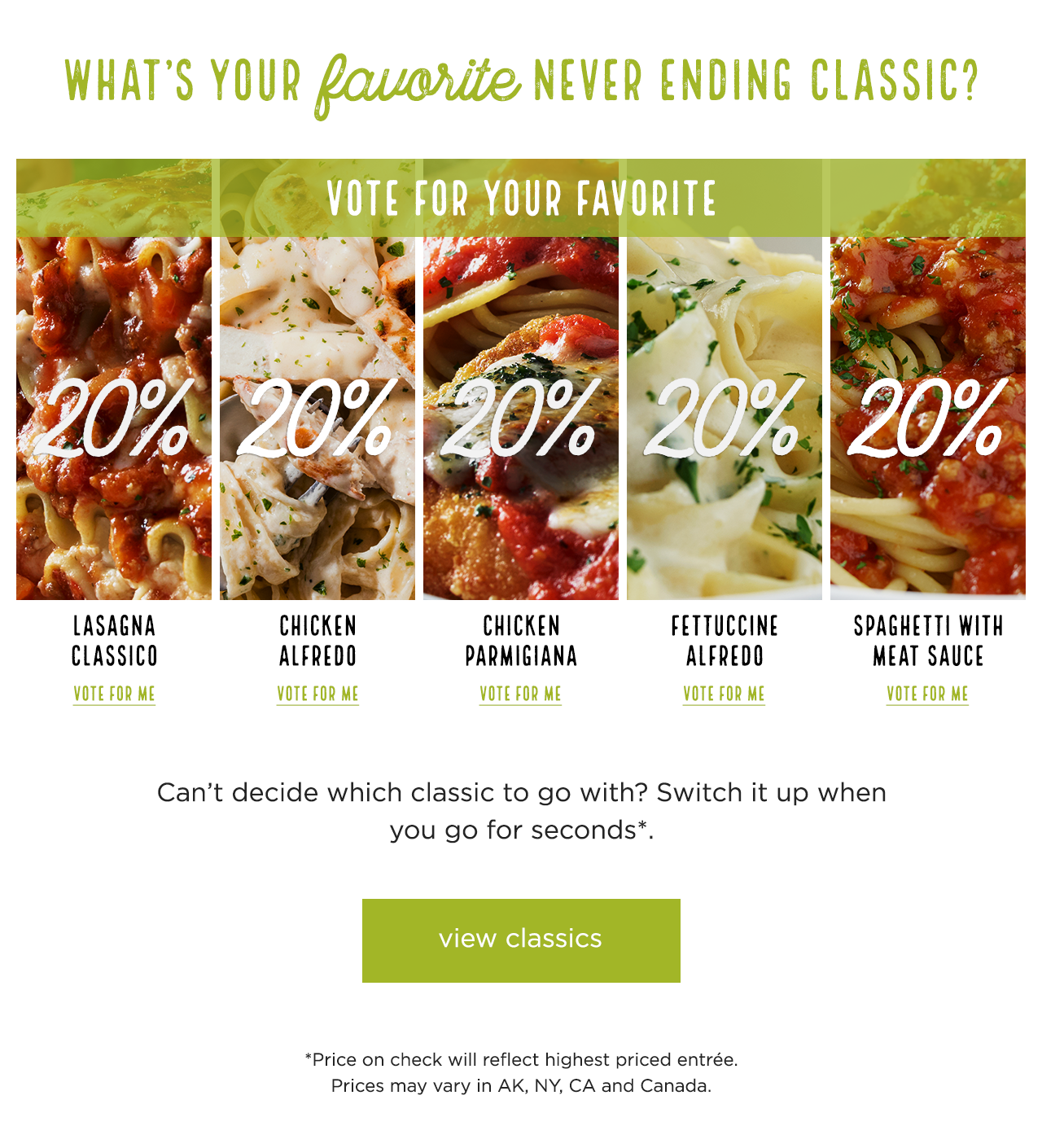 What's your favorite never ending classic? Vote for your favorite.