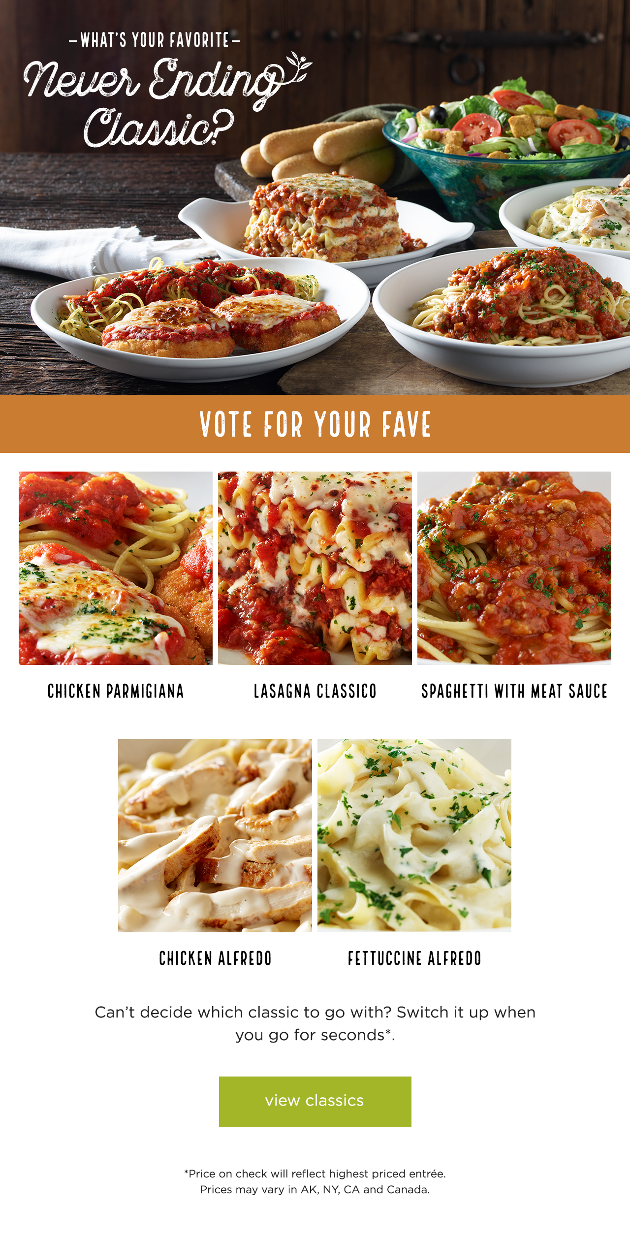 What's your favorite never ending classic? Vote for your favorite.