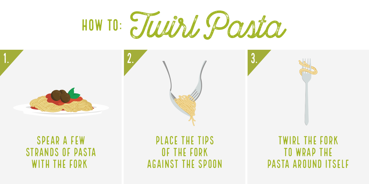 How to twirl pasta.