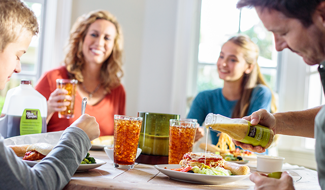 We bring the food. You bring the family. 