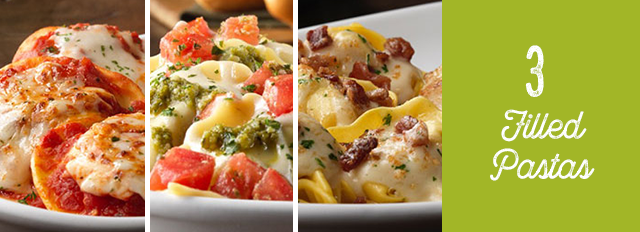 3 Filled Pastas