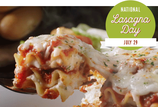 National Lasagna Day July 29
