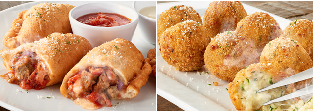 Meatball Stuffed Pizza Fritta and Parmesan Zucchini Bites