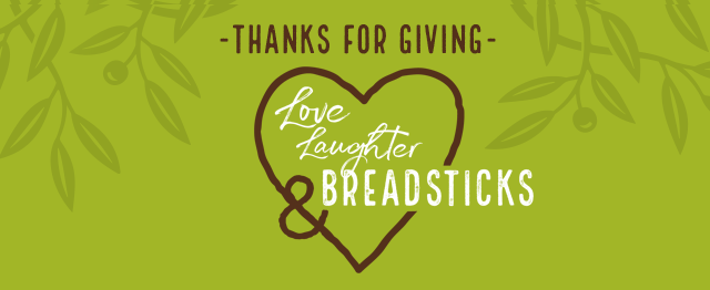 - Thanks for giving - Love, Laughter & Breadsticks
