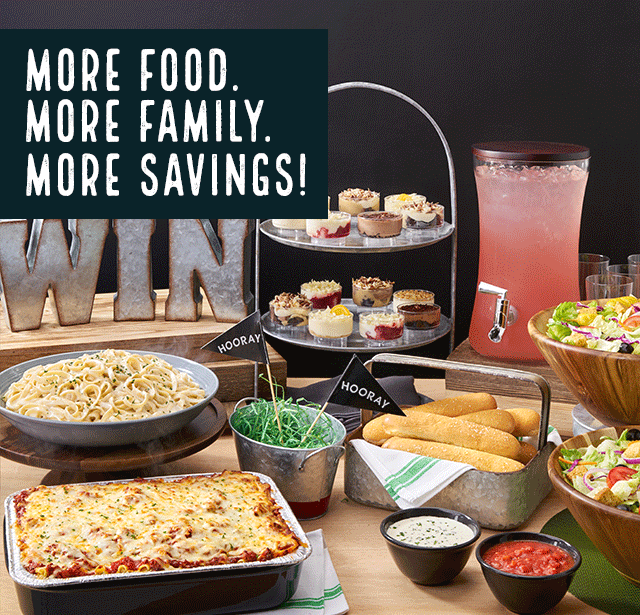 More food. More family. More savings!