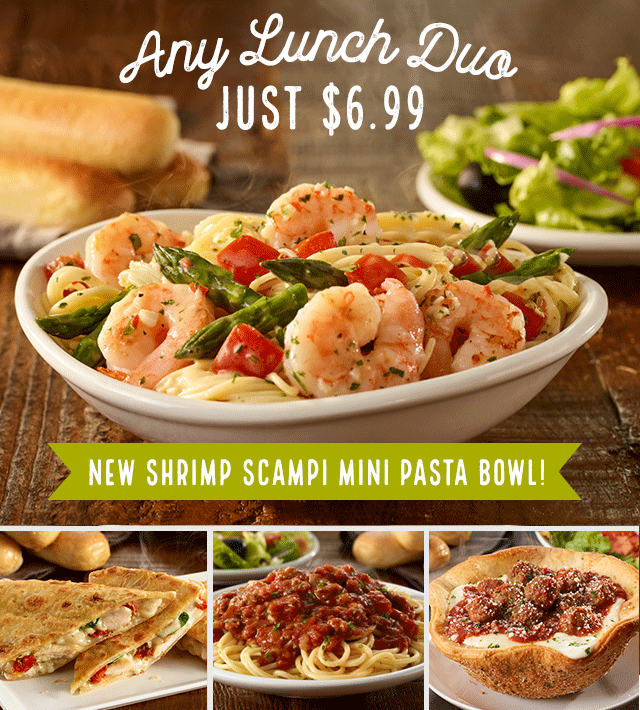 Any Lunch Duos at $6.99