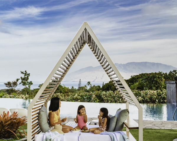 Family enjoying their vacation.