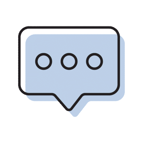 Icon of chat bubble.