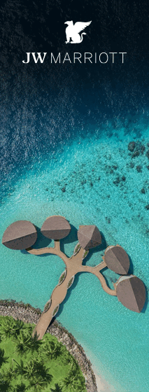 JW Marriott Maldives Kaafu Atoll Island Resort, links to property website.