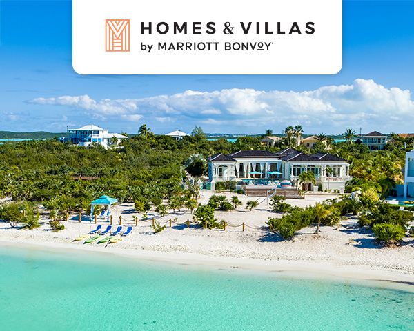 Beautiful aerial view of a beachfront property.