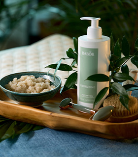 Woman relaxing in spa.