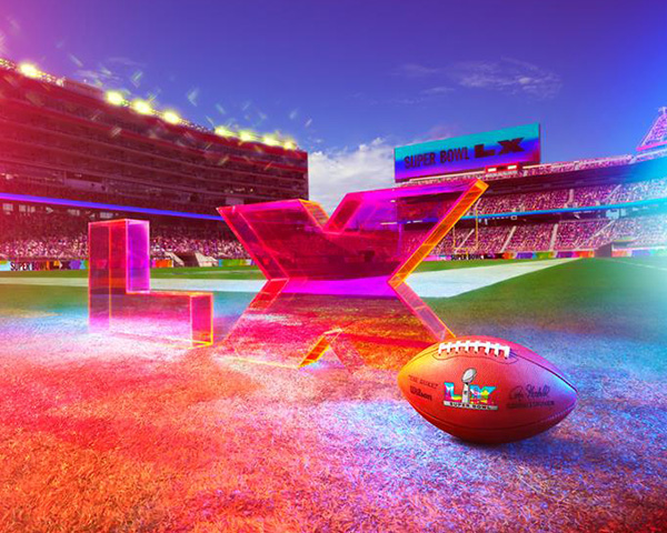 Promotional image for upcoming NFL Superbowl