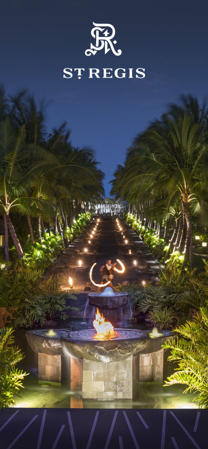 The St. Regis Bali Resort. Links to property website.