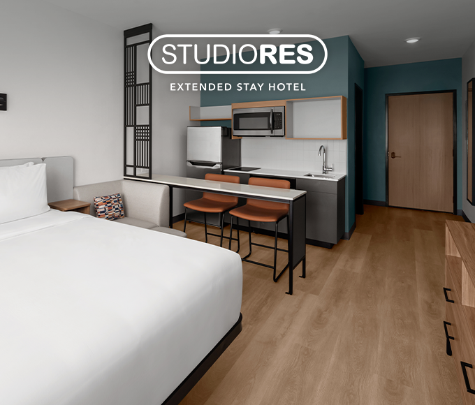 View of kitchen space.