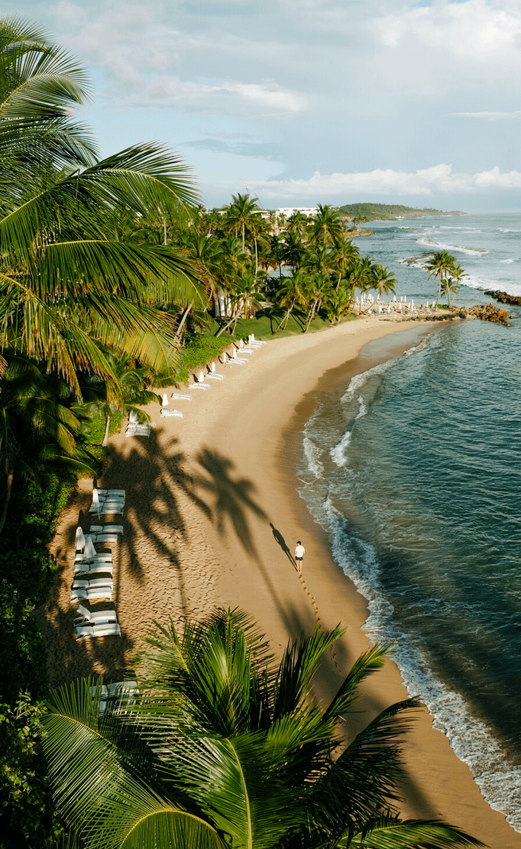 Beach scene in Puerto Rico.