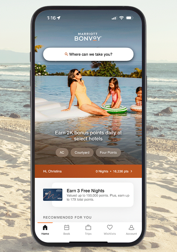 Marriott Bonvoy App Wishlist Feature