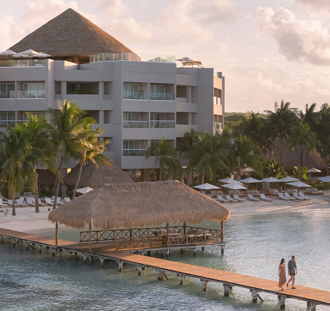 Exterior view of hotel.