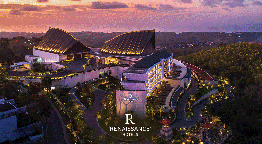 An animated .GIF showing the Renaissance Bali Uluwatu Resort & Spa property in Bali.