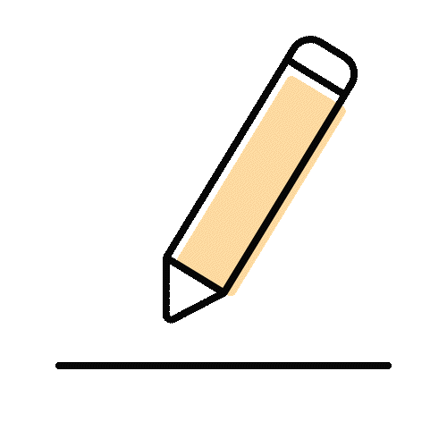 Pencil icon with checkmark