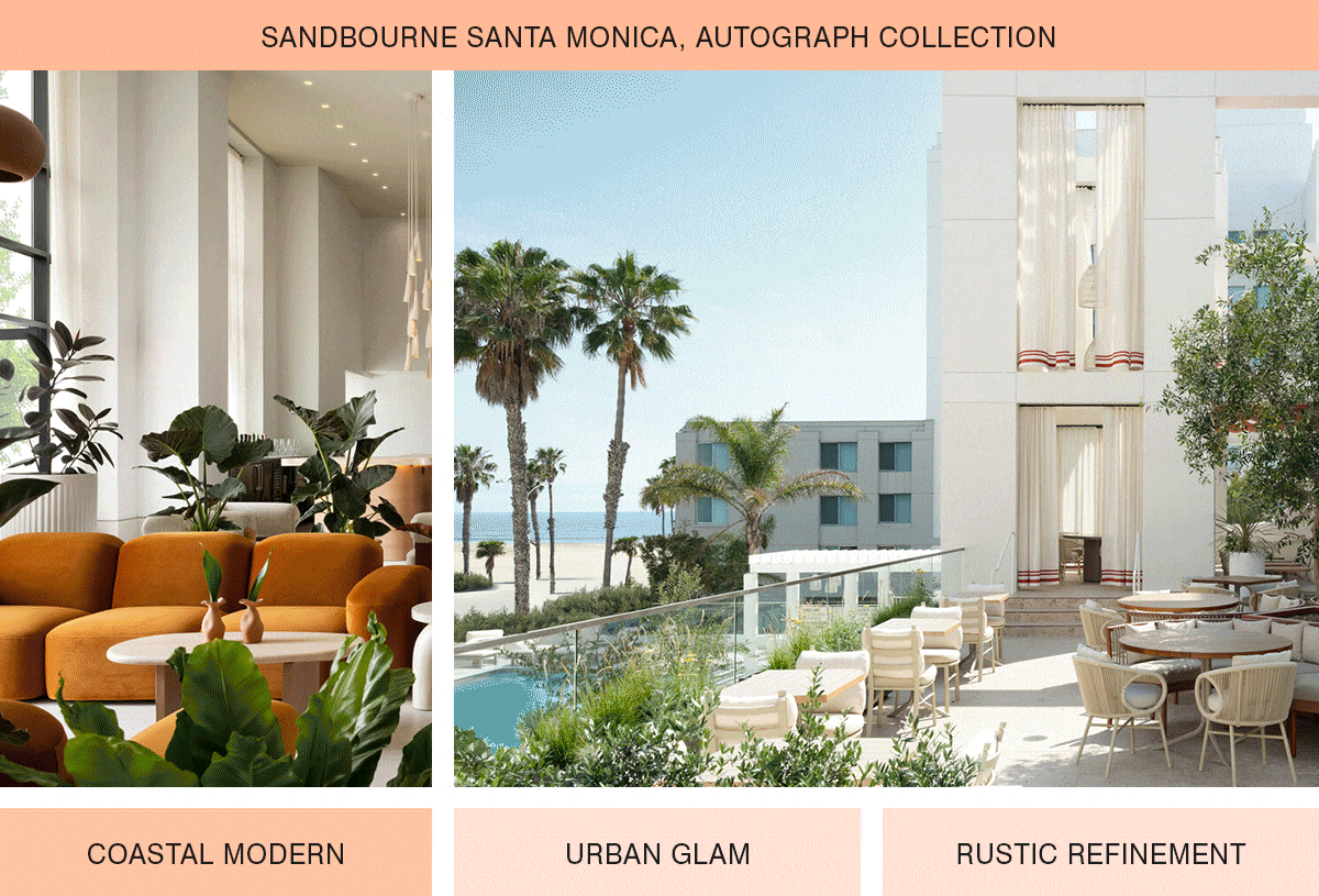 Animation showing different Marriott Bonvoy properties, drives to offers page.
