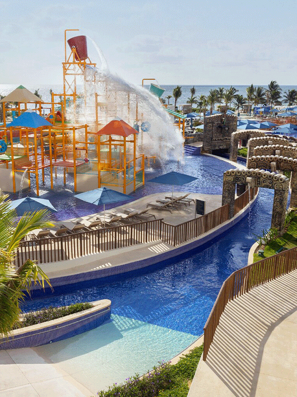 The pool at Royalton Splash Riviera Cancun, An Autograph Collection All-Inclusive Resort.