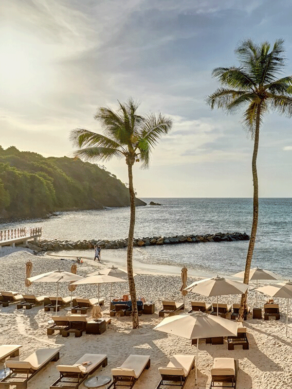 The beach at Royalton Saint Lucia, An Autograph Collection All-Inclusive Resort.