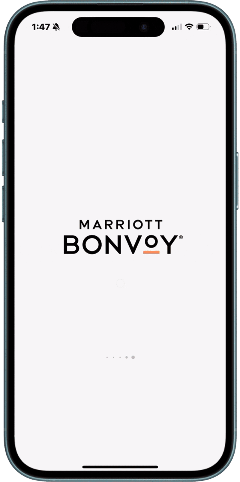 Animated gif the general features of the Marriott Bonvoy App.