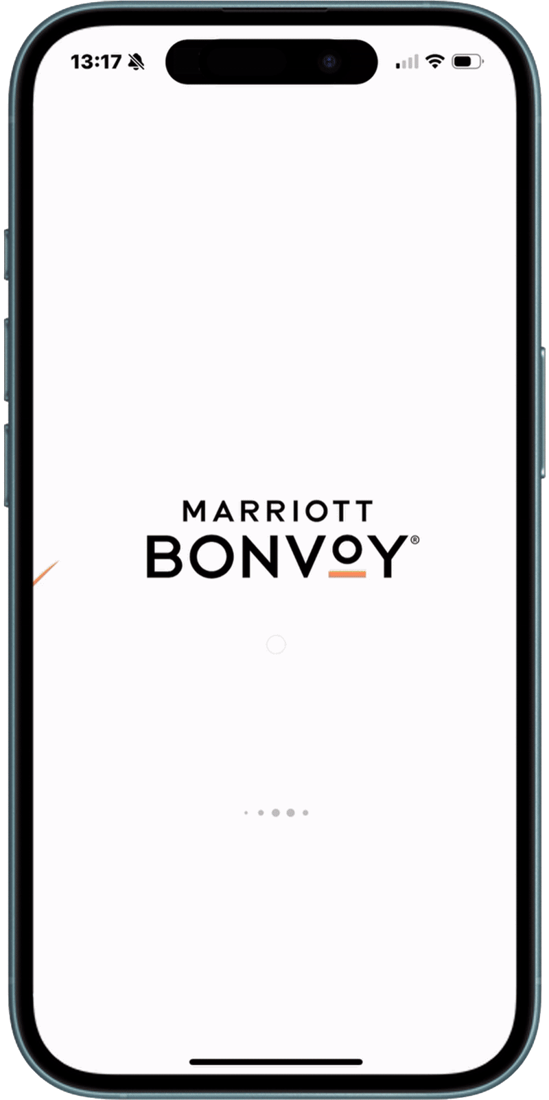 Animated gif the general features of the Marriott Bonvoy App.