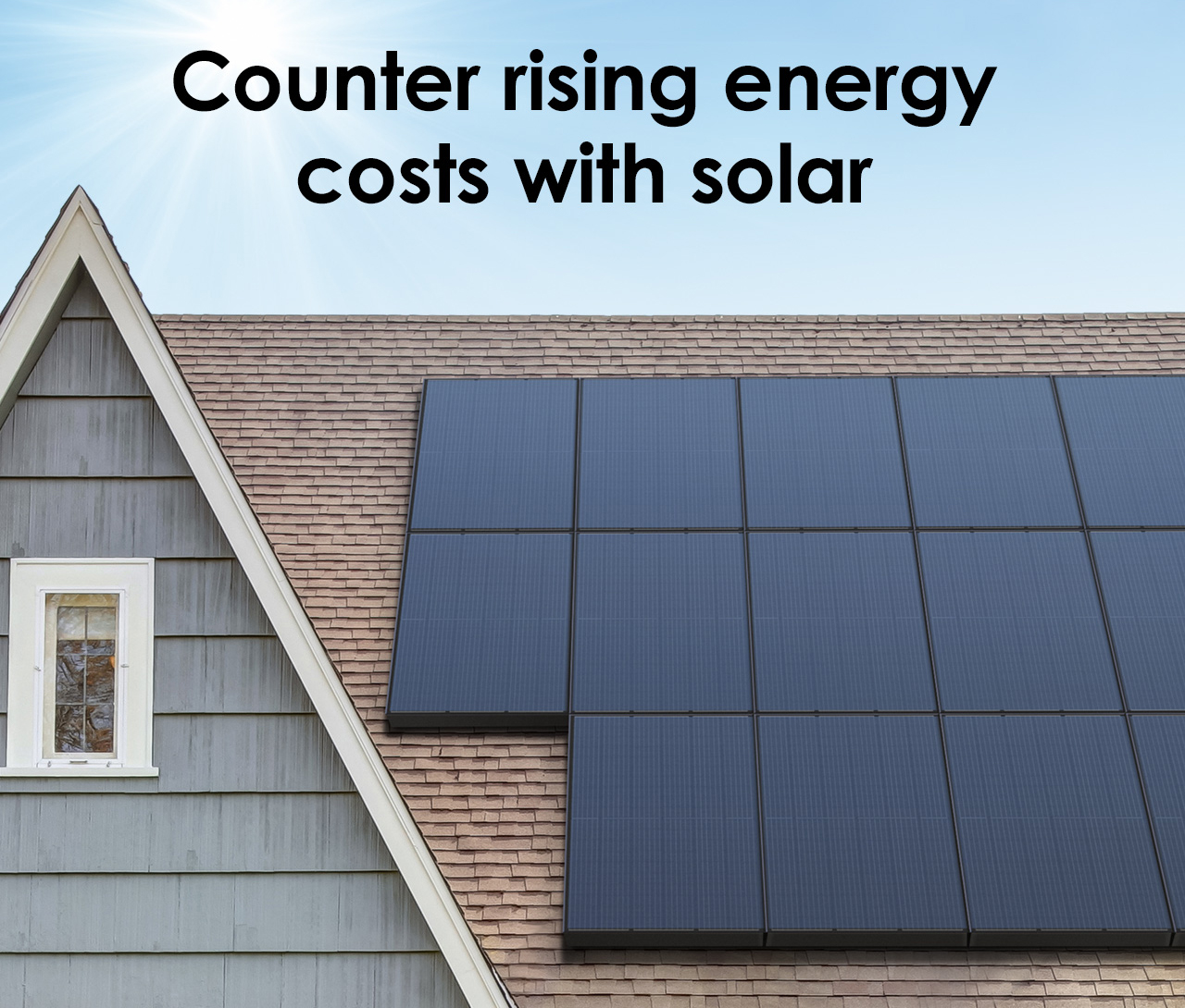 Counter rising energy costs with solar